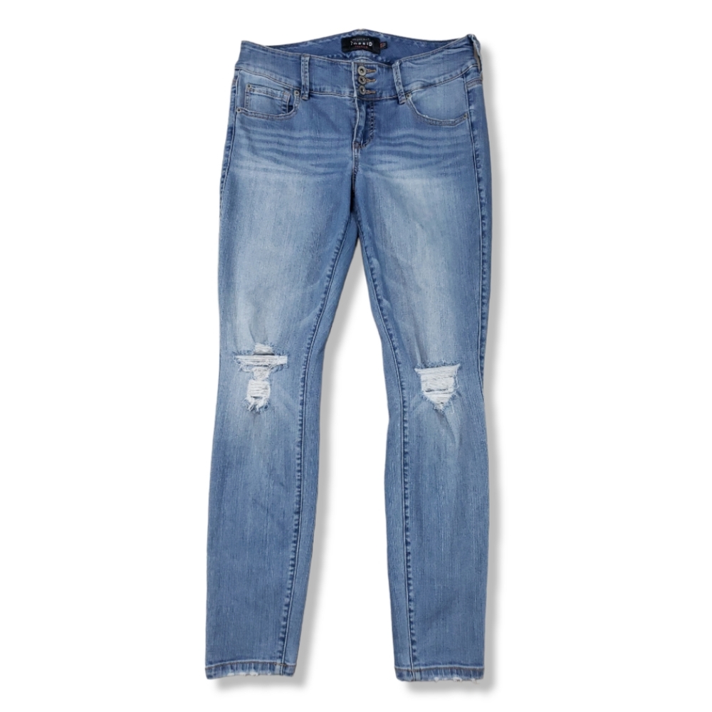 Torrid Jeans Size 12R Women's Torrid Premium Jeans Stretch Distressed Destroyed - Picture 1 of 6
